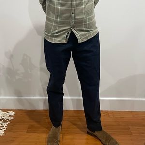 J.Crew Bowery Menswear Dress Pants in Navy, Size 33W/32L